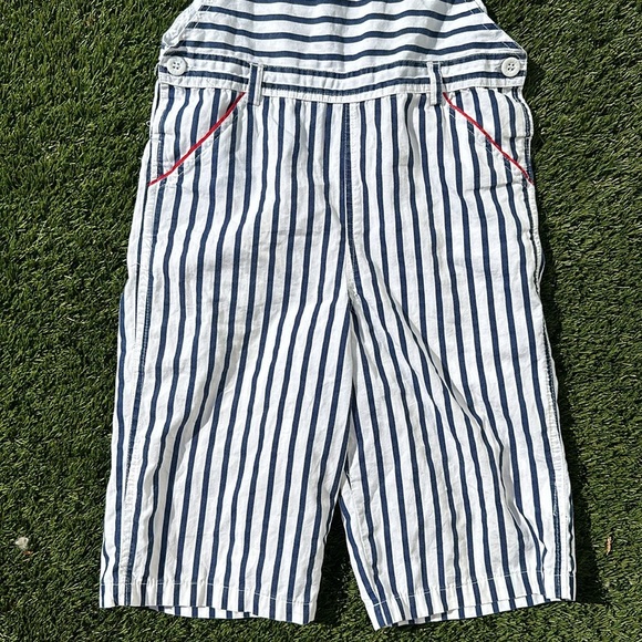 BEEBAY 7years made in India, striped romper, blue, white, and red - Picture 4 of 7